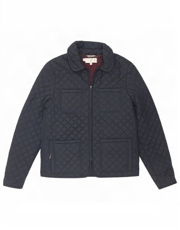 Giacca trapuntata da donna Hobbs UK 14 grande nylon blu navy