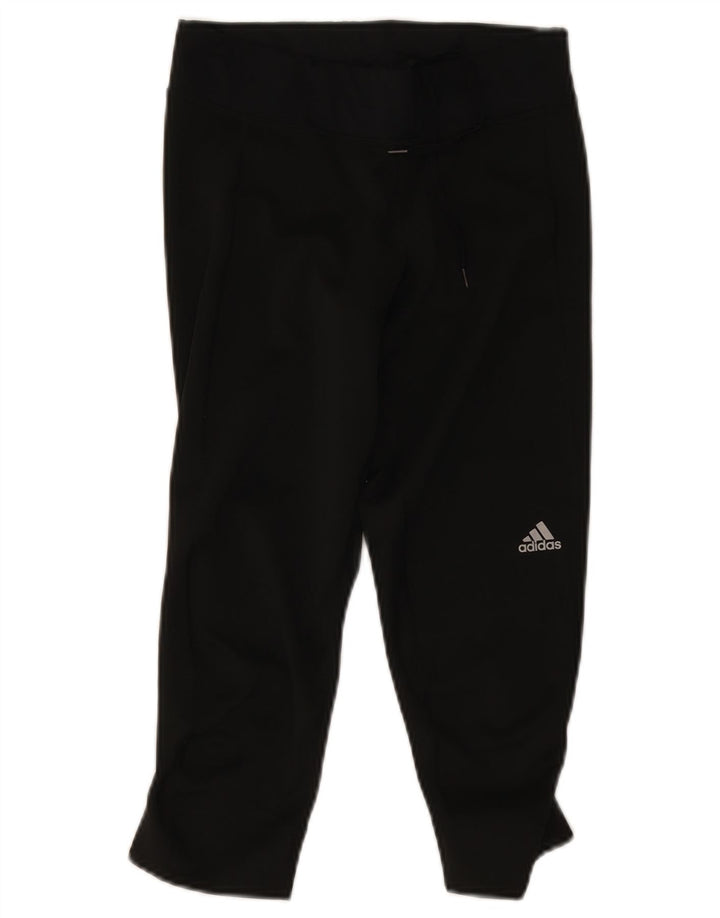Leggings Adidas Climalite Capri da donna UK 8/10 Piccolo poliestere nero
