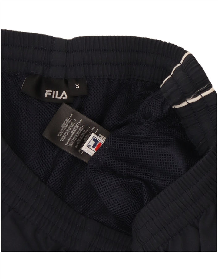 Pantaloni da tuta da uomo Fila Small in poliestere blu navy