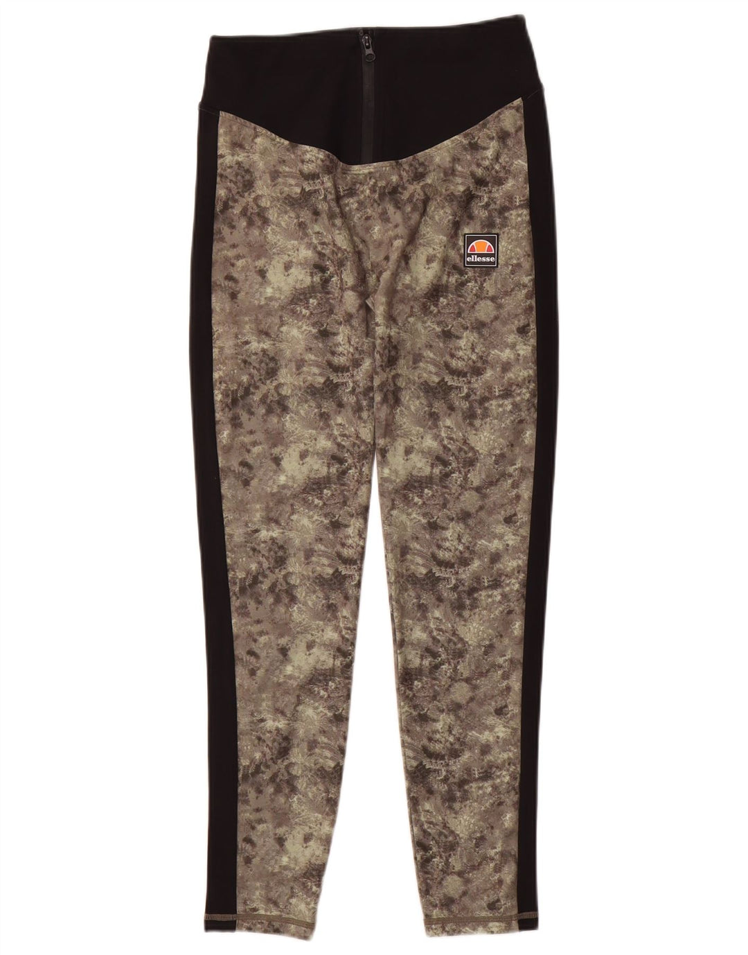Leggings da donna Ellesse UK 10 Small Poliestere mimetico verde