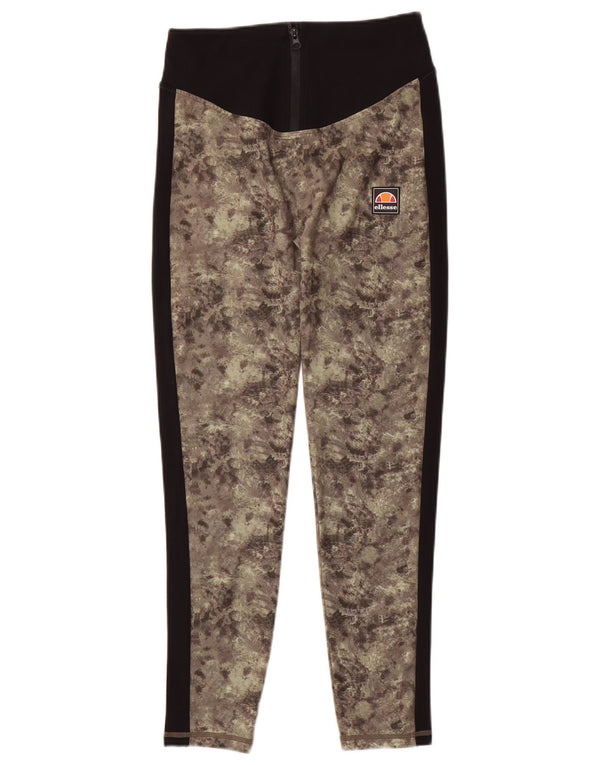 Leggings da donna Ellesse UK 10 Small Poliestere mimetico verde