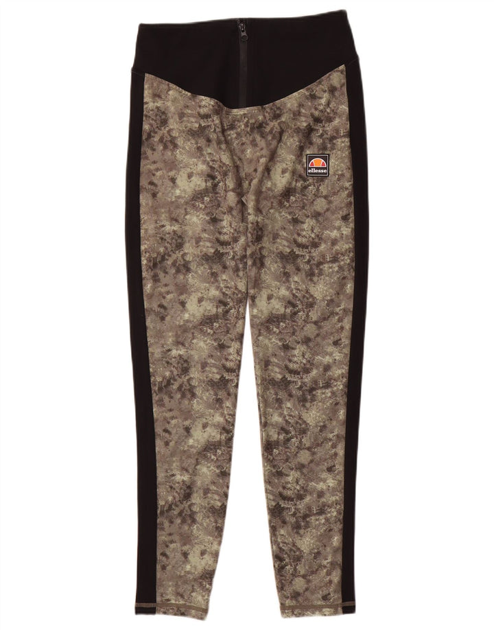 Leggings da donna Ellesse UK 10 Small Poliestere mimetico verde