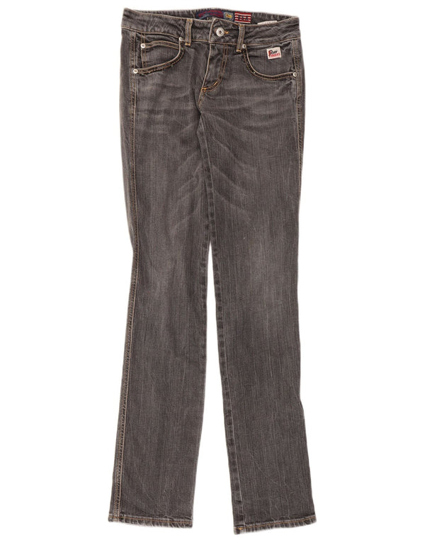 Jeans slim da donna Roy Rogers W27 L33 cotone grigio