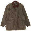 Giacca da uomo in cotone cerato vestibilità ampia con bordo Barbour EU 48 Cotone verde medio