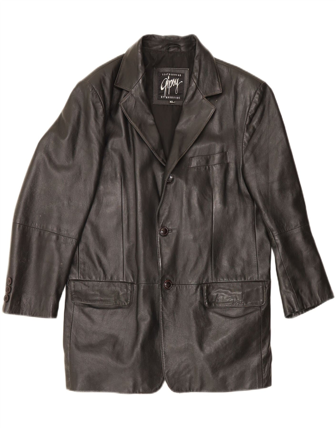 Gipsy by Mauritius Giacca blazer da uomo a 3 bottoni UK 42 XL Nera