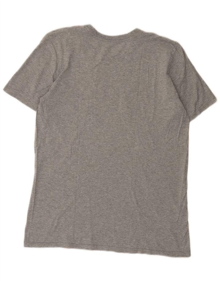 T-shirt grafica Nike da uomo con taglio atletico, cotone grigio medio