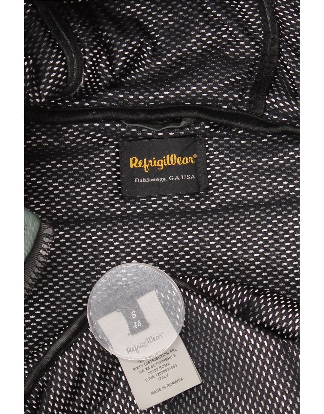 Refrigiwear Giubbotto Imbottito con Cappuccio Uomo IT 46 Small Verde Poliammide