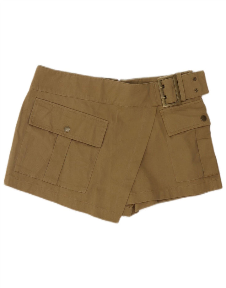 Pantaloncini cargo Zara da donna medi W28 cotone kaki