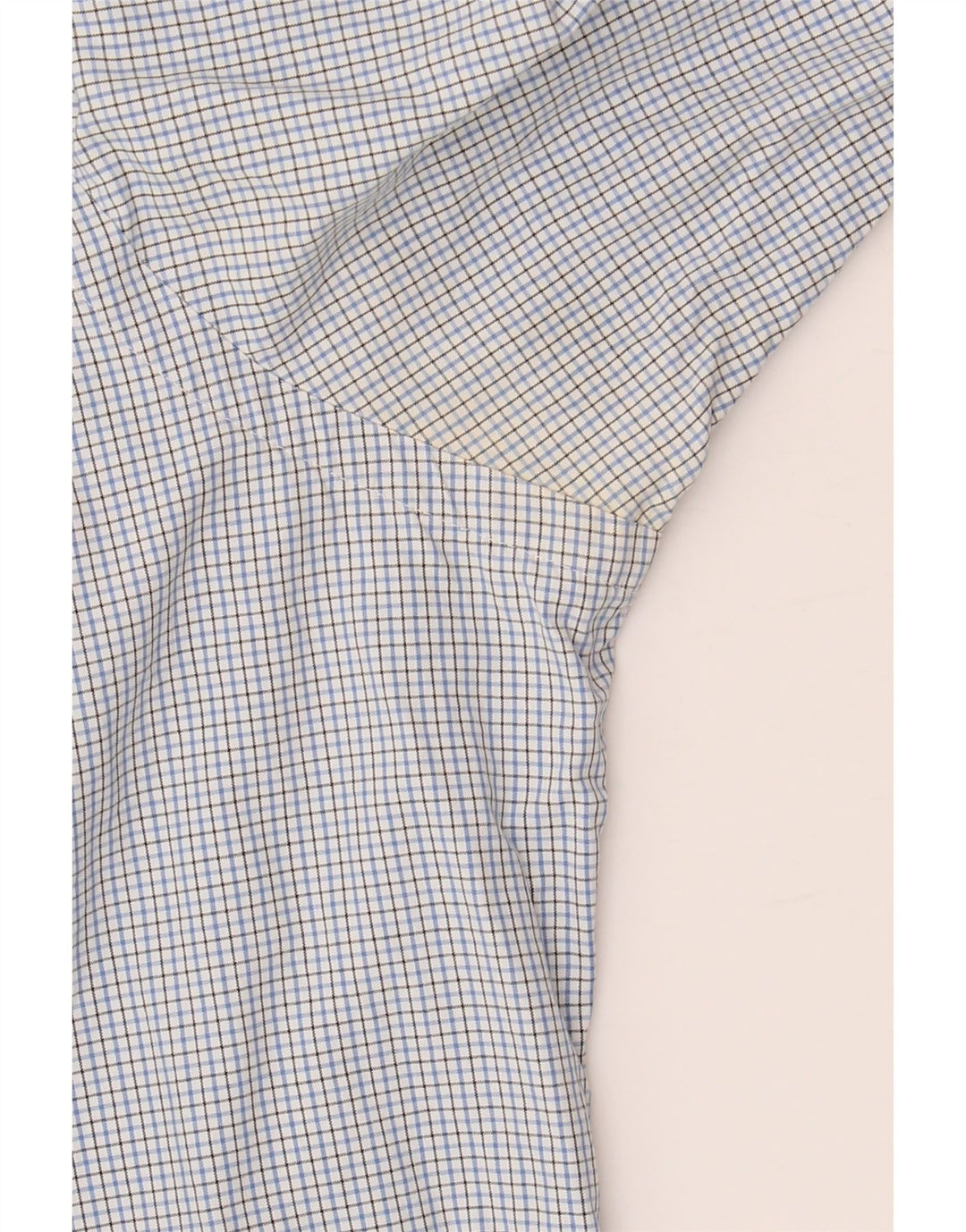 RALPH LAUREN Camicia da uomo taglia 15 1/2 cotone a quadretti blu medio