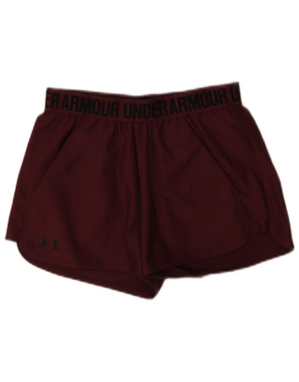 Pantaloncini sportivi grafici da donna Under Armour XS Bordeaux poliestere