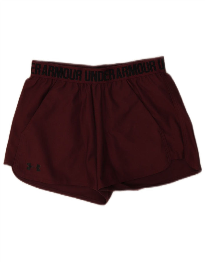 Pantaloncini sportivi grafici da donna Under Armour XS Bordeaux poliestere