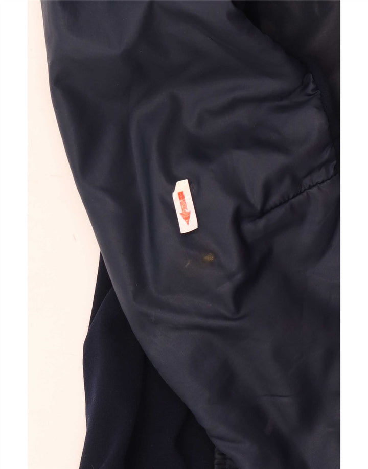 Giacca da sci imbottita da uomo vintage taglia 50 media blu navy color block retrò
