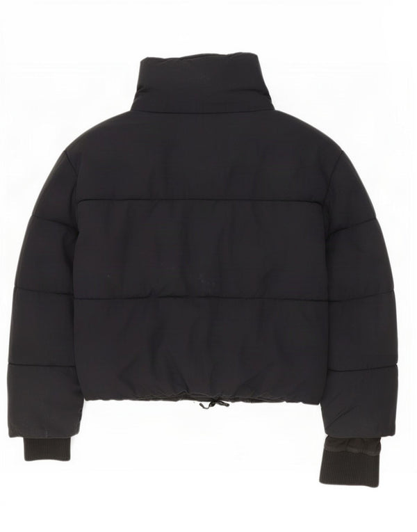 Giacca imbottita oversize da donna Zara UK 10 piccola in poliestere nero