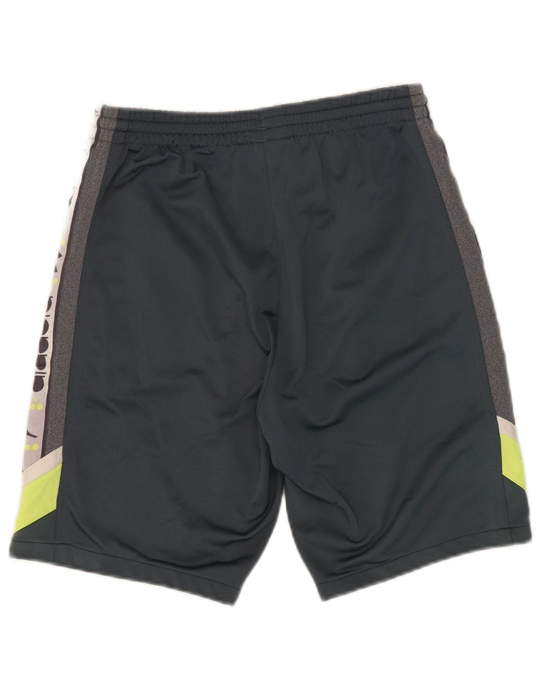 Pantaloncini sportivi grafici da uomo Diadora Poliestere color block grigio medio