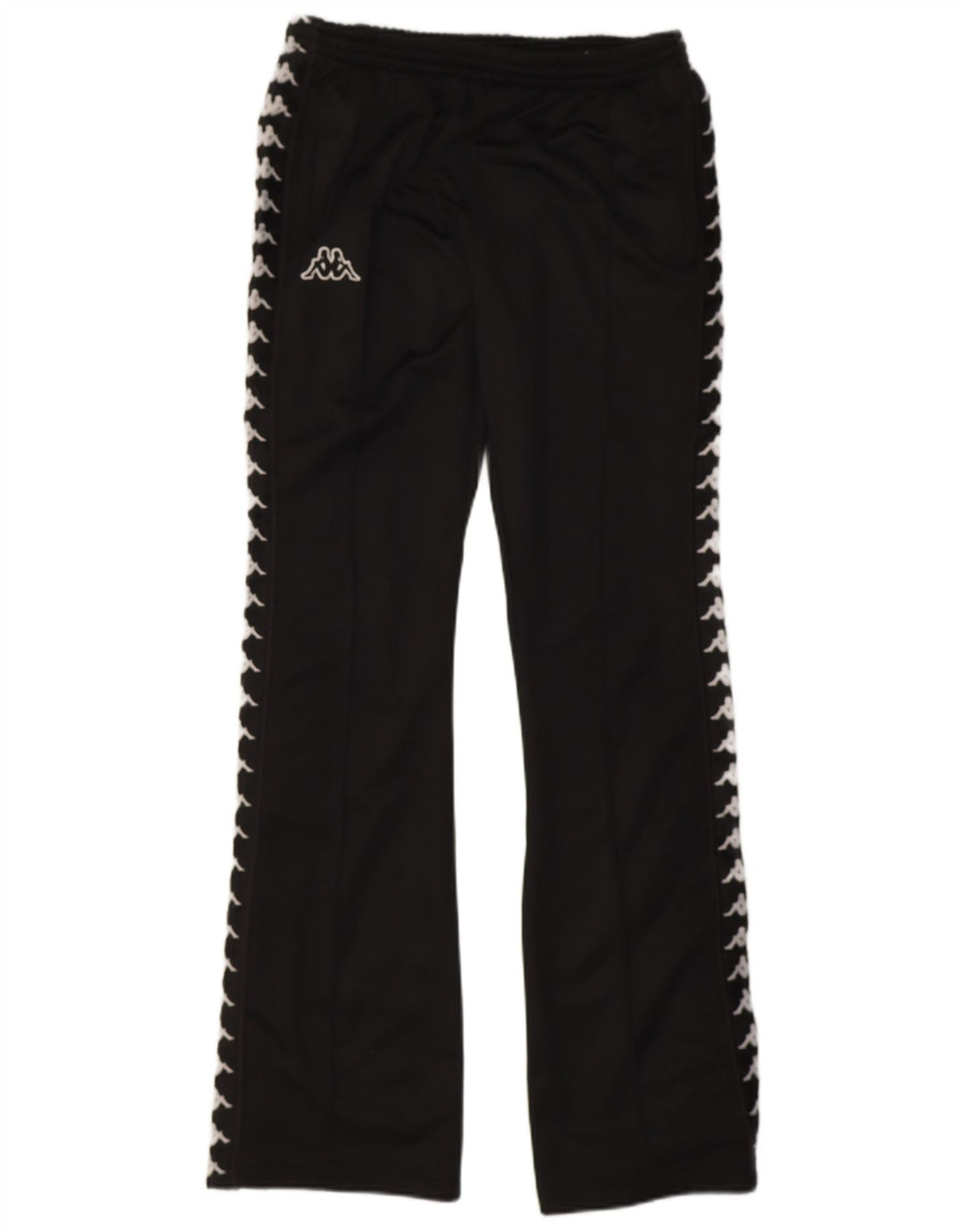 Pantaloni da tuta con grafica Kappa da uomo piccoli in poliestere nero