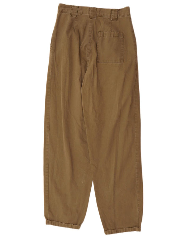 Pantaloni casual con ancoraggio a vita alta da donna Topshop UK 6 XS W26 L28 Cachi