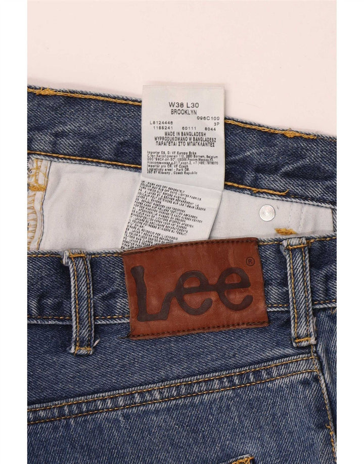 Jeans dritti da uomo Lee Brooklyn W38 L30 cotone blu