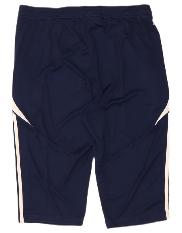Pantaloncini sportivi Adidas Aeroready Slim Fit da uomo XL Blu navy Colourblock