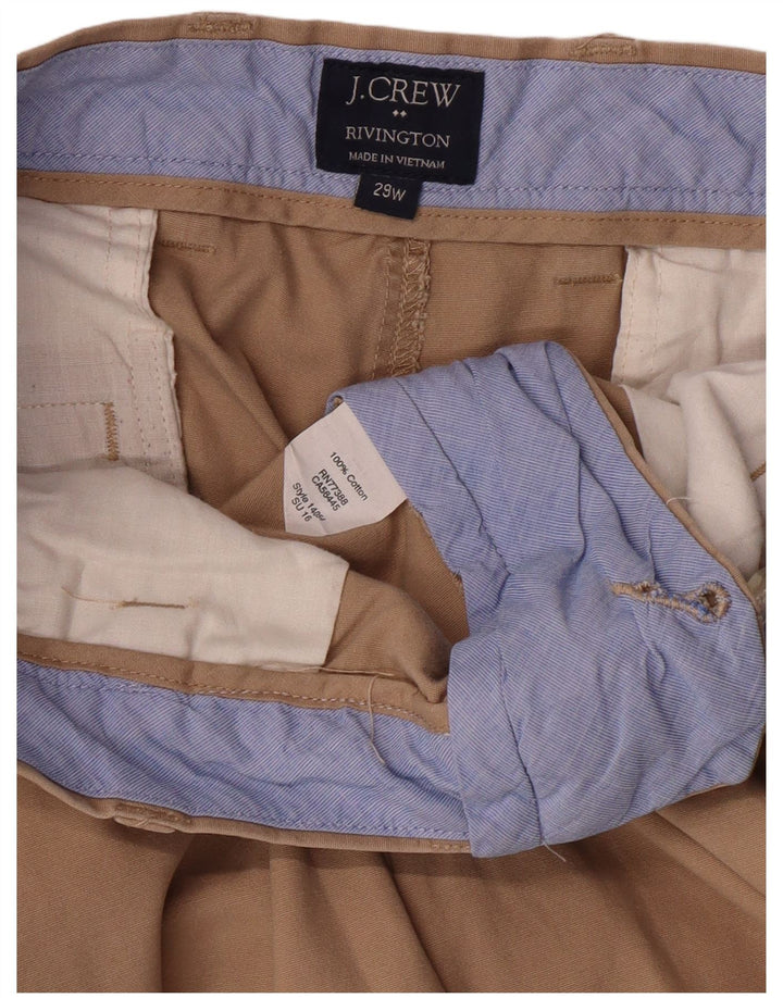 Pantaloncini chino Rivington da uomo J. Crew W29 piccoli in cotone beige