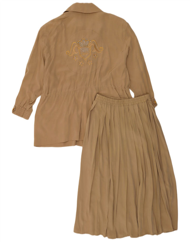 Set gonna oversize in 2 pezzi da donna Apart UK 10/12 medio W28 seta beige