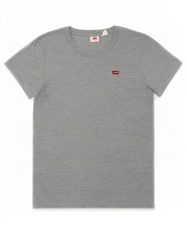 T-shirt da donna Levi's Top UK 14 Cotone screziato grigio medio