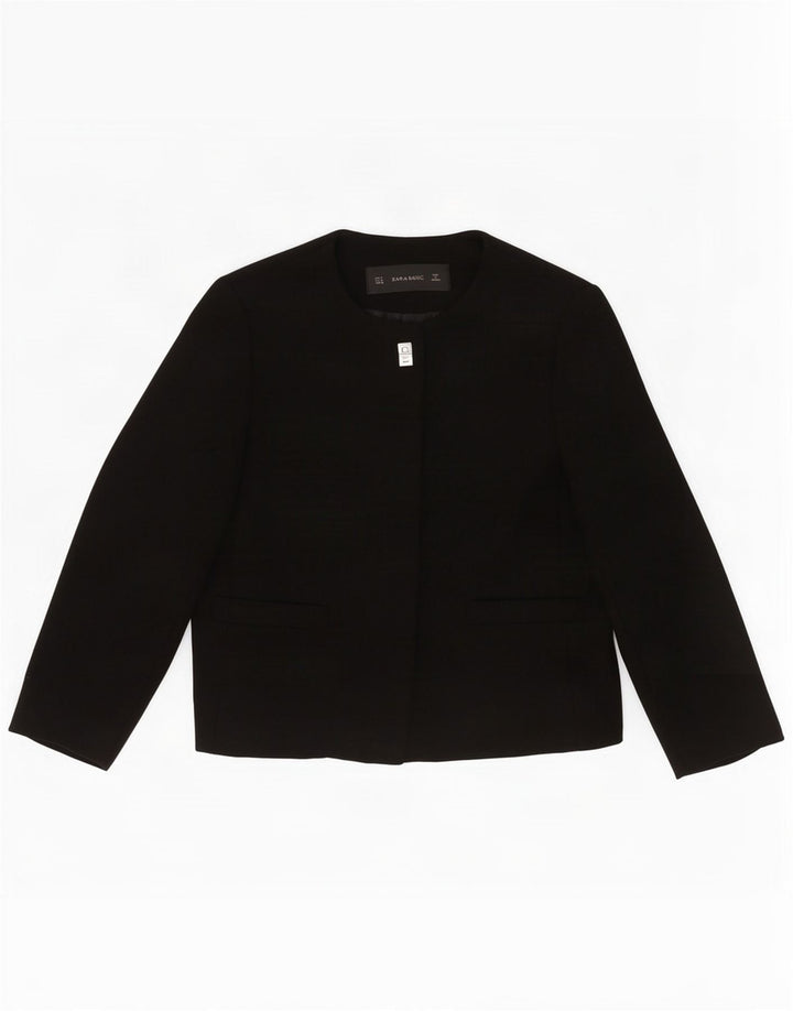 Giacca blazer a 1 bottone da donna Zara UK 12 media nera