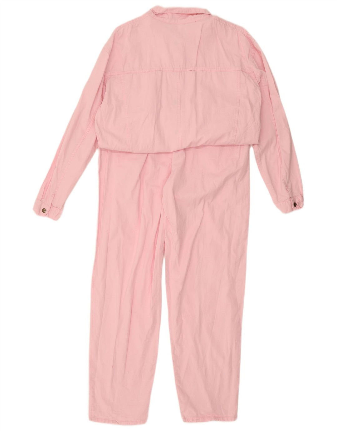 Tuta vintage da donna IT 48 XL in cotone rosa