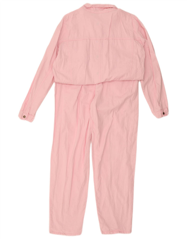Tuta vintage da donna IT 48 XL in cotone rosa