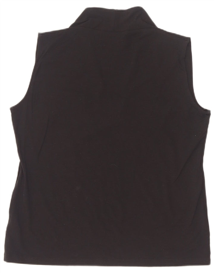 Canotta da donna Marks & Spencer UK 16 grande in viscosa nera
