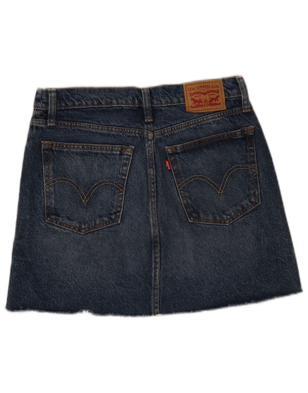 Gonna di jeans da donna Levi's W27 piccola blu