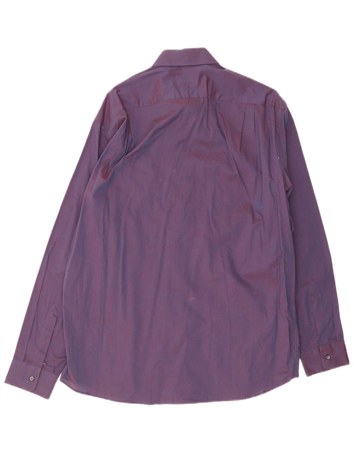 Camicia da uomo Hugo Boss taglia 41 16 grande cotone viola