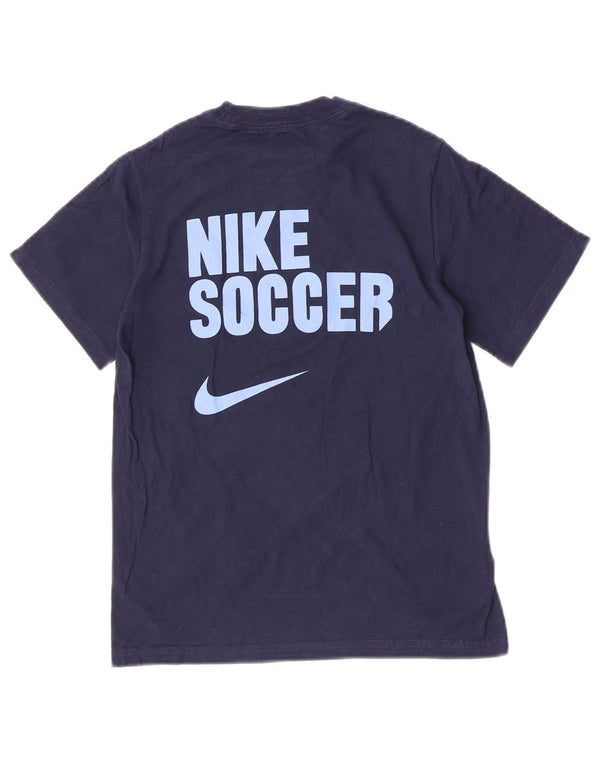 T-shirt grafica da calcio Nike Diggers da ragazzo, 8-9 anni, piccola, blu navy