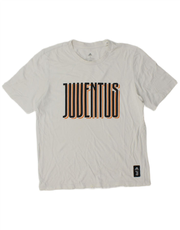 Maglietta grafica Adidas da uomo Juventus piccola bianca