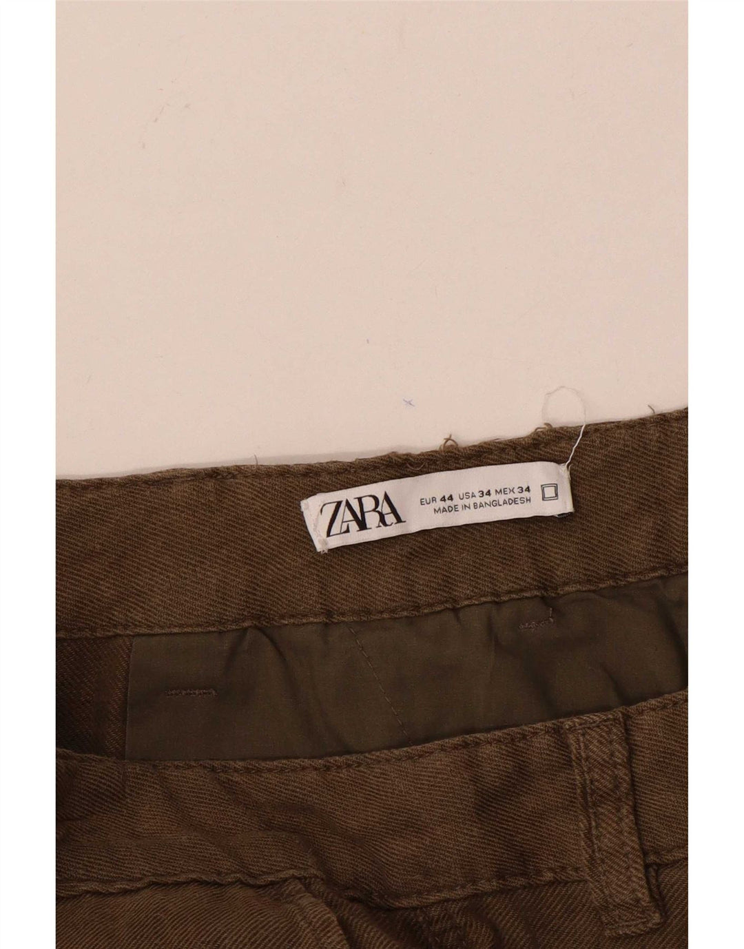 Pantaloncini cargo da uomo Zara EU 44 Large W34 Marrone