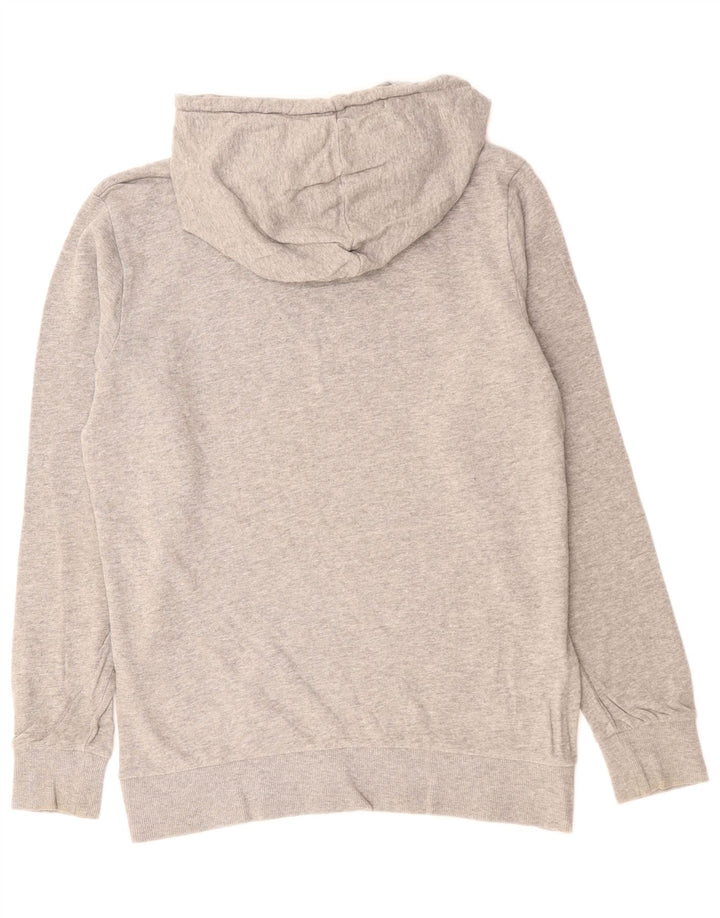 JACK & JONES Felpa con cappuccio da uomo in cotone mélange grigio medio