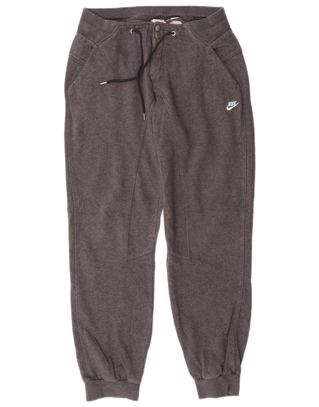NIKE Womens Joggers Casual Trousers UK 8 Small  Grey