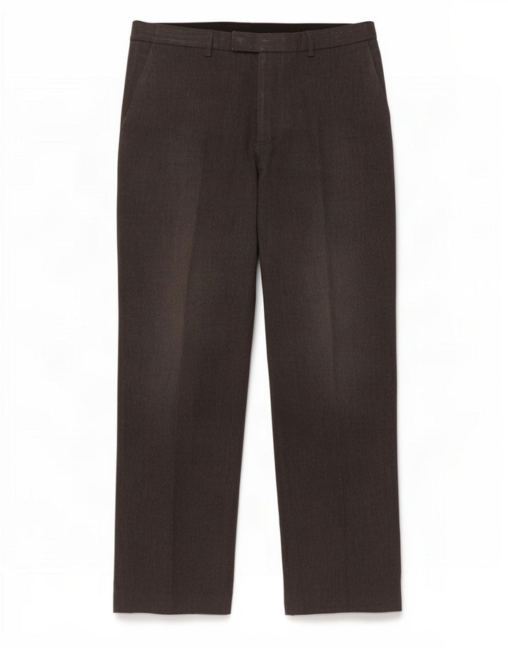 Pantaloni chino dritti da uomo Marks & Spencer W34 L31 poliestere grigio