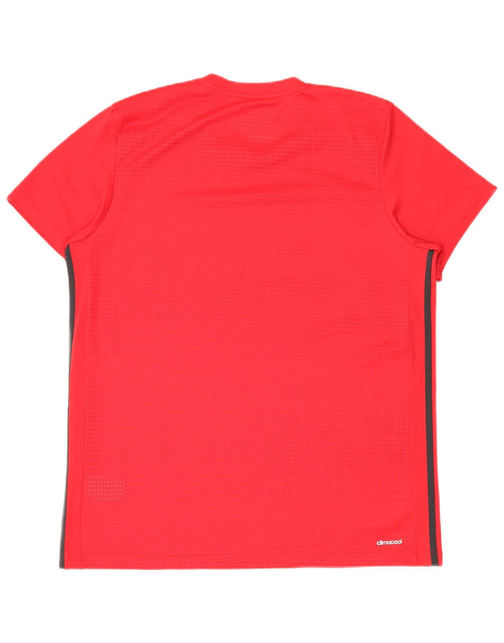 T-shirt Adidas Climacool da uomo XL rossa in poliestere