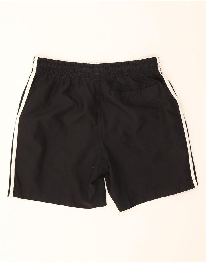 Pantaloncini sportivi da uomo Adidas medi neri in poliestere
