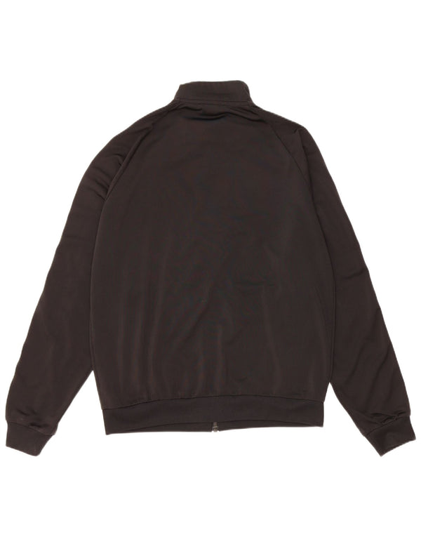 Giacca da ginnastica da uomo Adidas, giacca media, nera, in poliestere