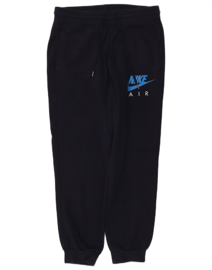 NIKE Pantaloni da tuta da uomo con grafica Air Graphic Joggers medio cotone blu navy