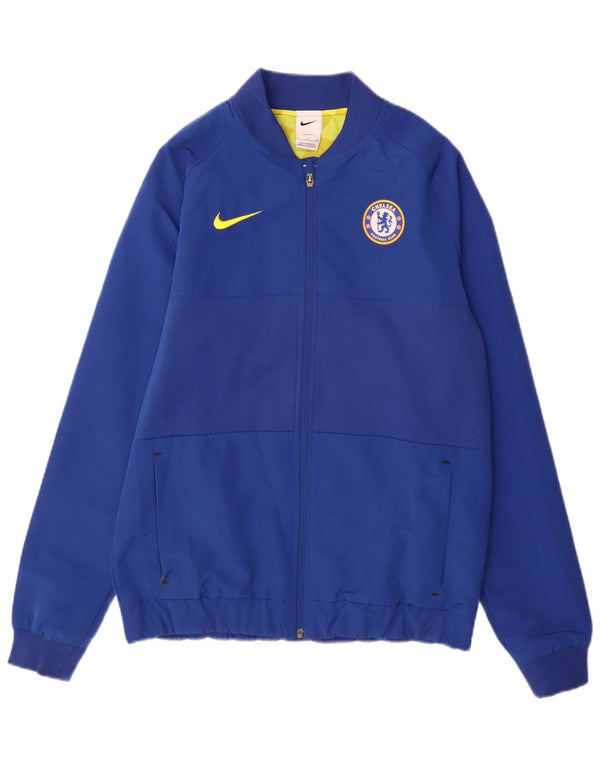 Giacca da ginnastica da uomo Nike Chelsea FC vestibilità regolare, piccola blu sportiva