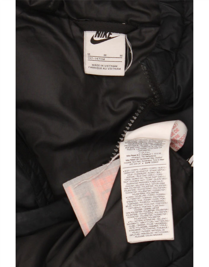 Giacca imbottita con cappuccio Nike da ragazzo 10-11 anni media poliestere nero