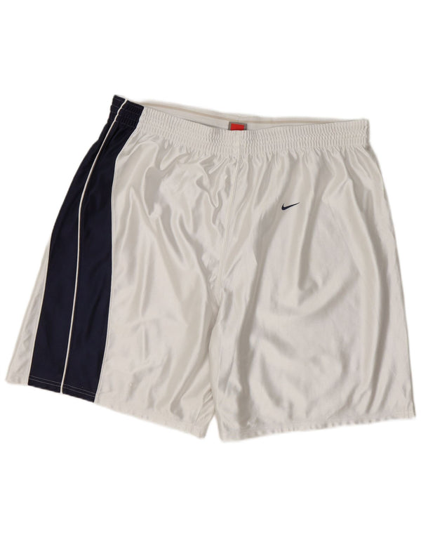 Nike Mens Sport Shorts 3XL White Colourblock Polyester