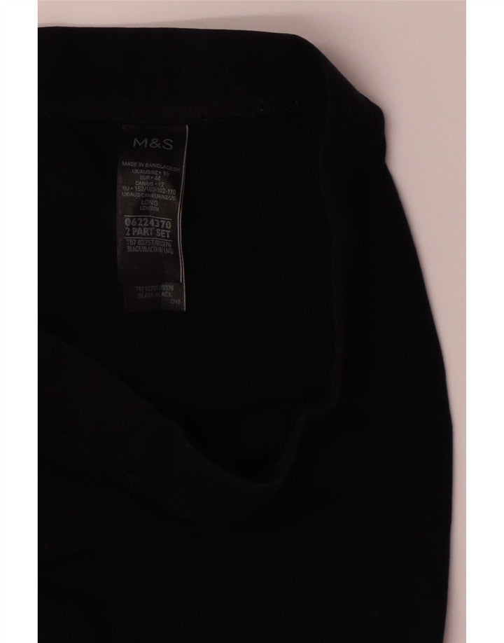 Leggings da donna Marks & Spencer UK 16 grande cotone nero