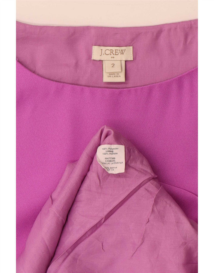 Abito tubino senza maniche da donna J. Crew US 2 XS poliestere viola