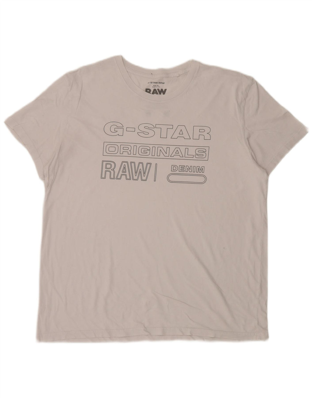 T-shirt grafica da uomo G-Star Top XL bianca