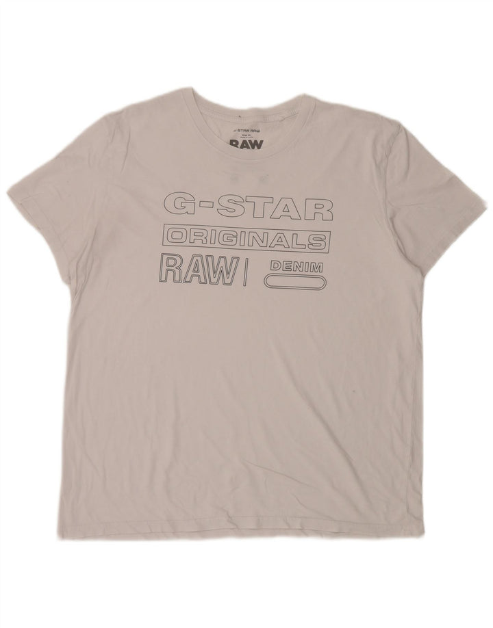 T-shirt grafica da uomo G-Star Top XL bianca