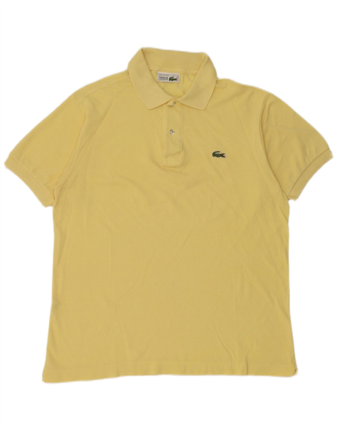 Polo da uomo Lacoste taglia 4 media in cotone giallo