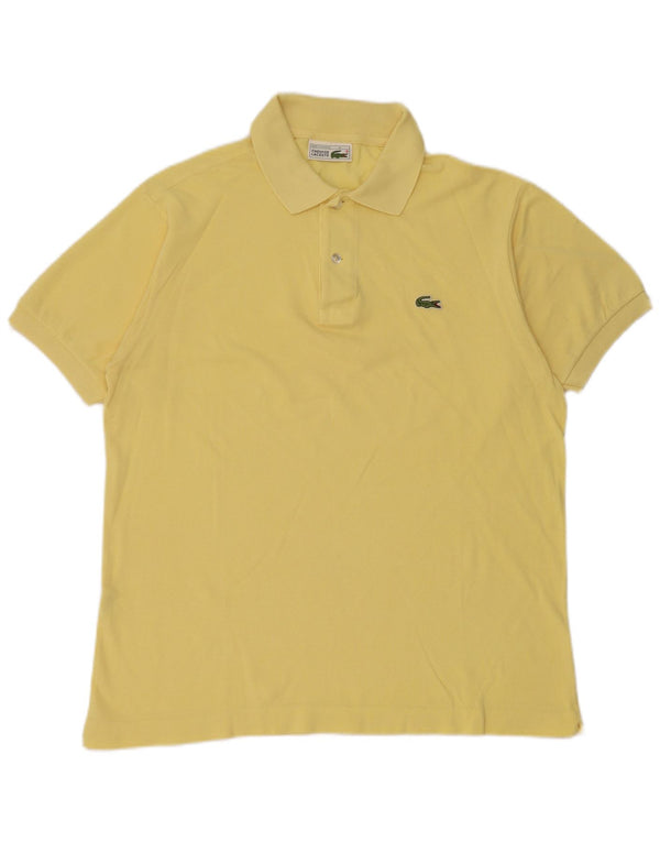 Polo da uomo Lacoste taglia 4 media in cotone giallo